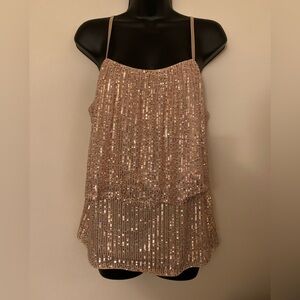 Women’s Sz L Grace Karin sequin top